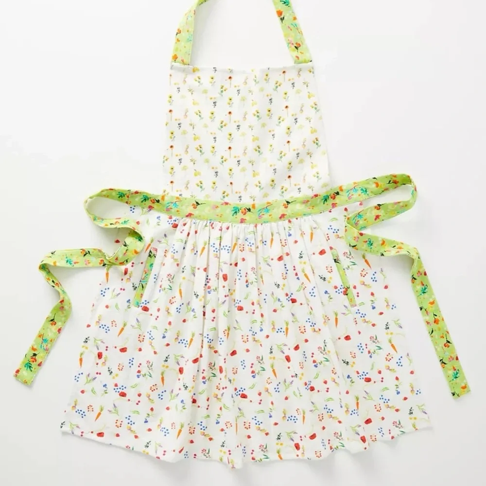 Anthropologie Apron, Appoline Floral Print, Bohemian, Boho Chic French Farmhouse - Picture 1 of 6